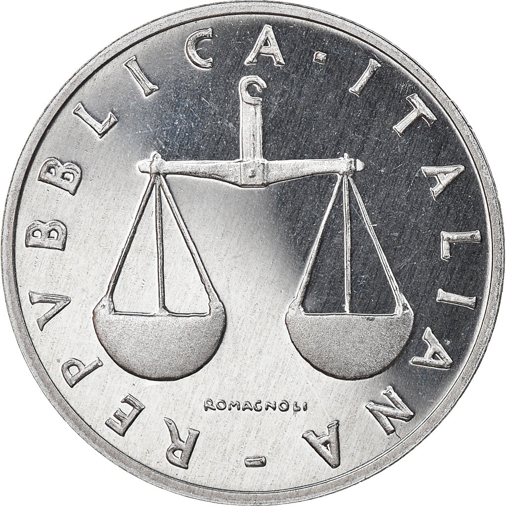 Coin, Italy, Lira, 1998, Rome, Proof, MS(65-70), Aluminum, KM:91