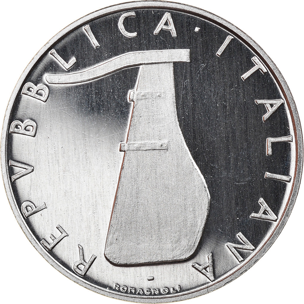 Coin, Italy, 5 Lire, 2001, Rome, Proof, MS(65-70), Aluminum, KM:92