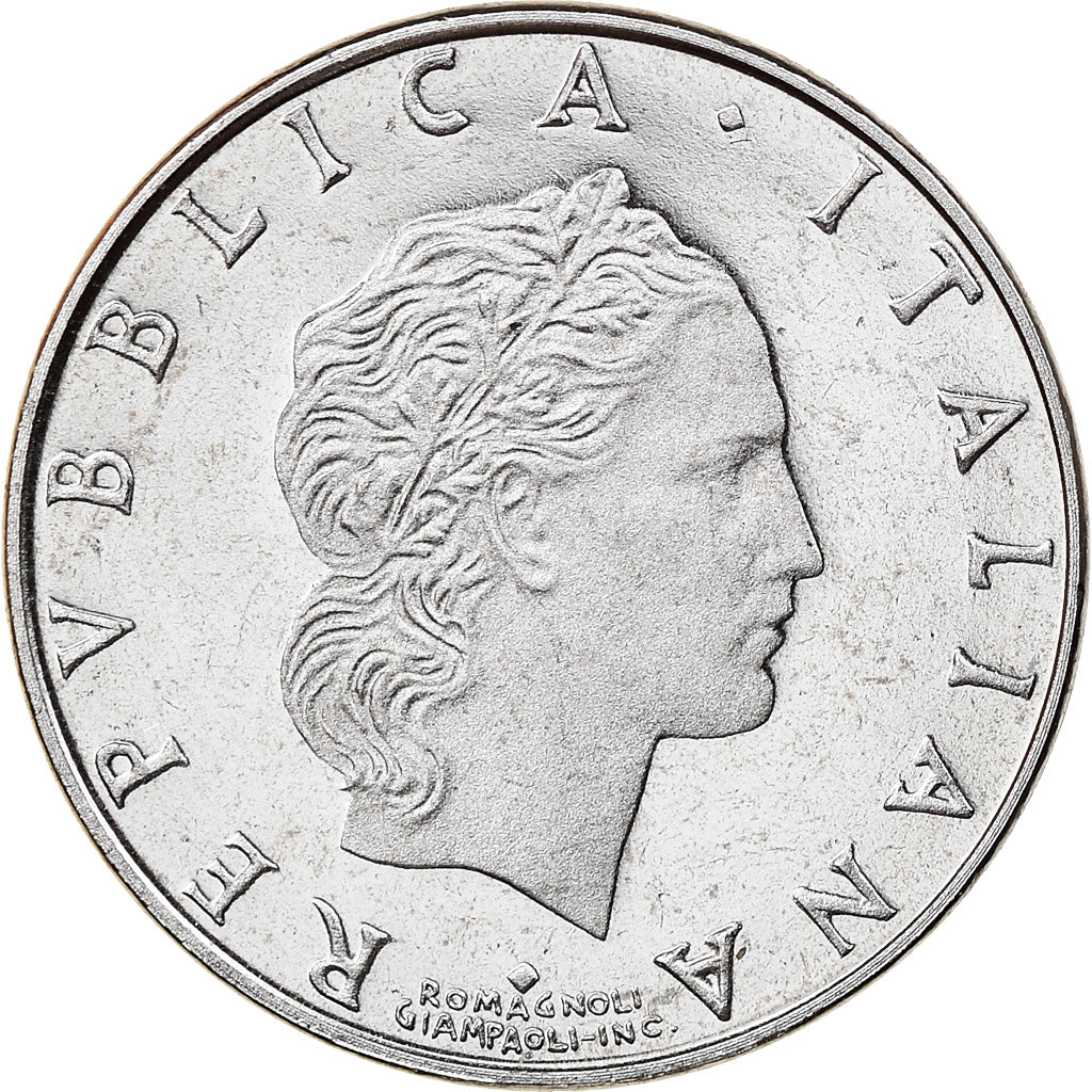 Coin, Italy, 50 Lire, 1992, Rome, Proof, MS(65-70), Stainless Steel, KM:95.2
