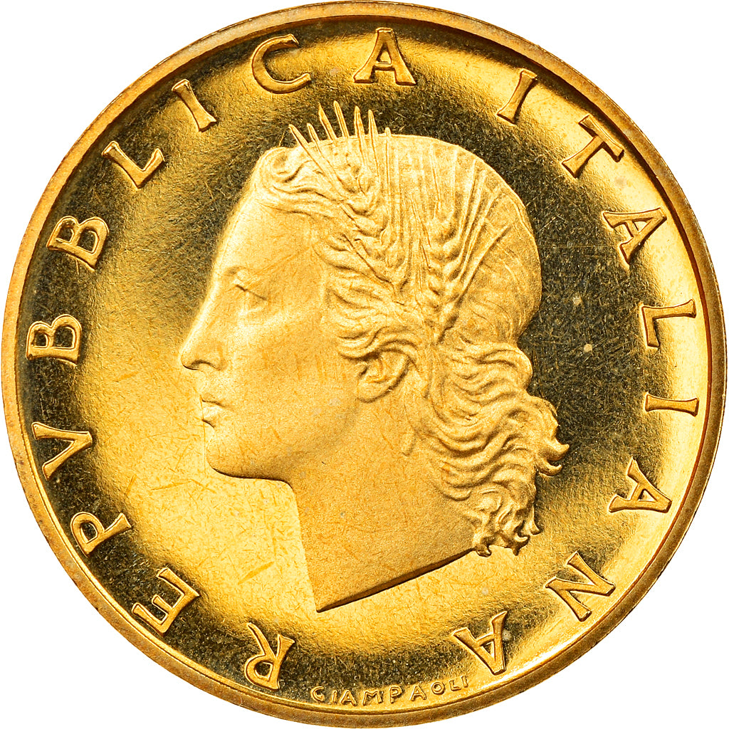 Coin, Italy, 20 Lire, 2000, Rome, Proof, MS(65-70), Aluminum-Bronze, KM:97.2