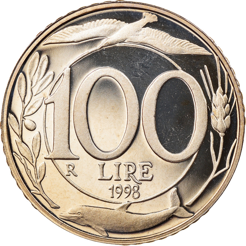 Monnaie, Italie, 100 Lire, 1998, Rome, Proof, FDC, Copper-nickel, KM:159