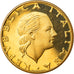 Coin, Italy, 200 Lire, 2001, Rome, Proof, MS(65-70), Aluminum-Bronze, KM:105