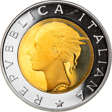 Münze, Italien, 500 Lire, 1998, Rome, Proof, STGL, Bi-Metallic, KM:193