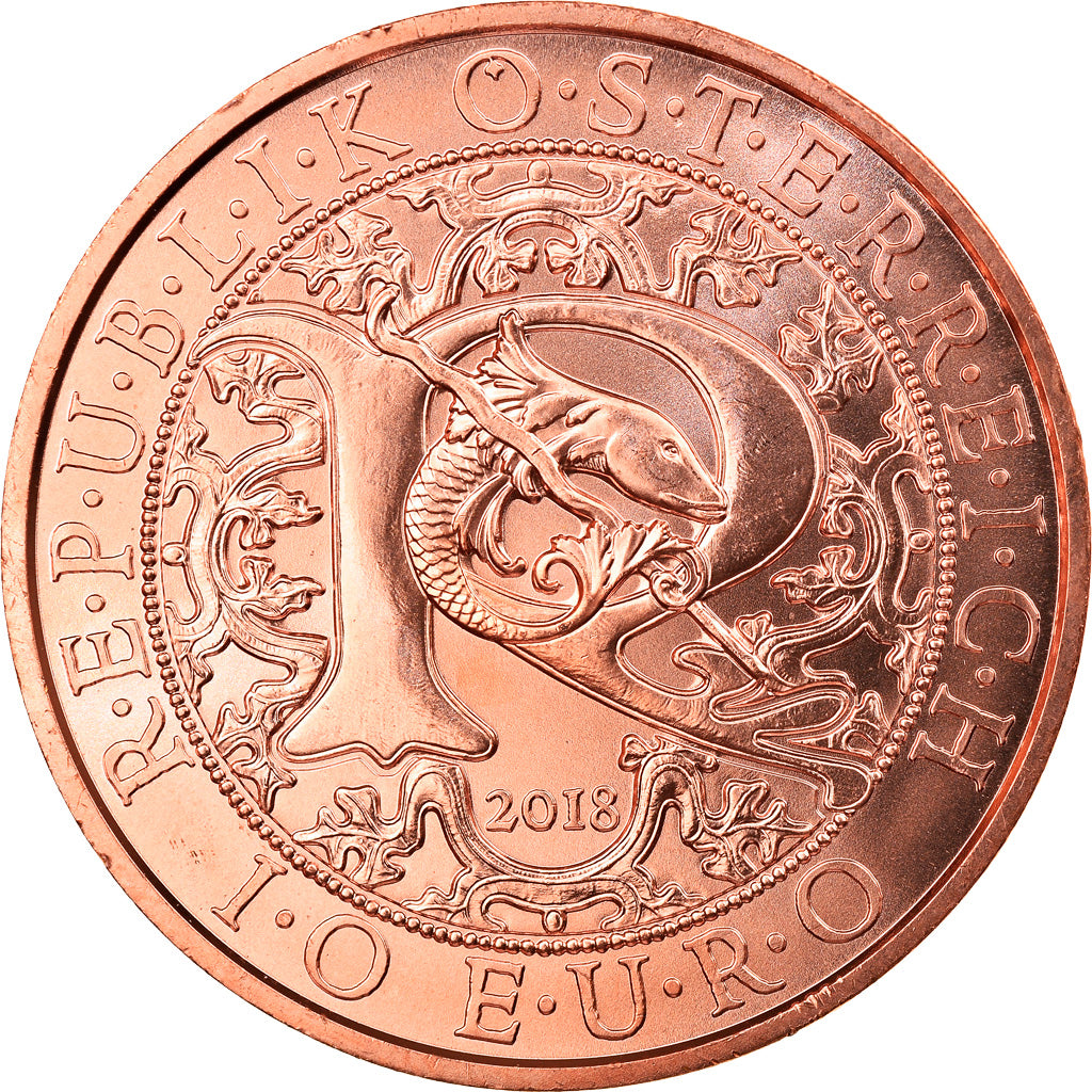 Austria, 10 Euro, Raphael The Healing Angel, 2018, Proof, FDC, Rame