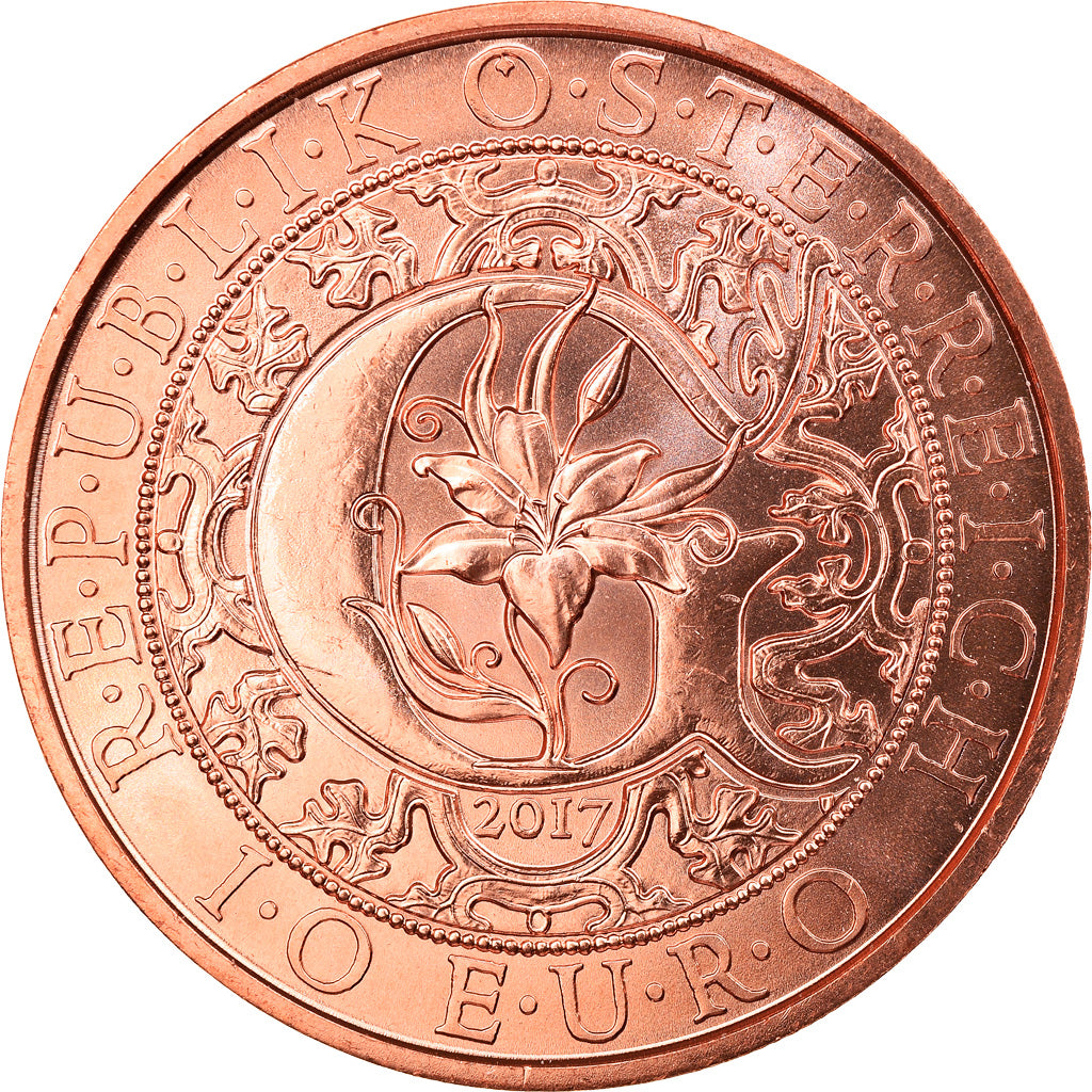 Austria, 10 Euro, Gabriel The Revealing Angel, 2017, Proof, MS(65-70), Copper