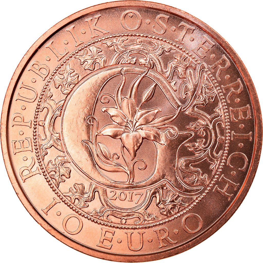 Austria, 10 Euro, Gabriel The Revealing Angel, 2017, Proof, MS(65-70), Copper