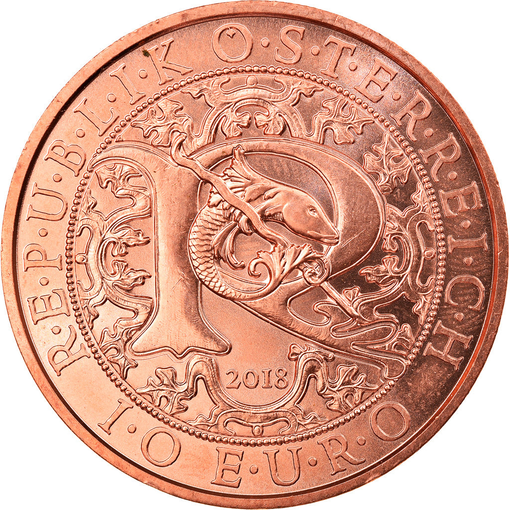 Austria, 10 Euro, Raphael The Healing Angel, 2018, Proof, MS(65-70), Copper