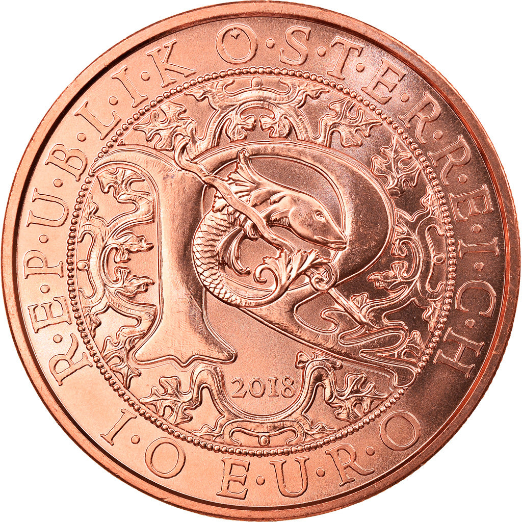 Austria, 10 Euro, Raphael The Healing Angel, 2018, Proof, MS(65-70), Copper