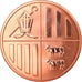 Andorra, 1 Cent, Andorra Eagle, 2014, Proof, MS(65-70), Copper