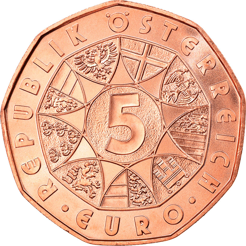 Austria, 5 Euro, New Year Coin 2018, 2018, Proof, MS(65-70), Copper