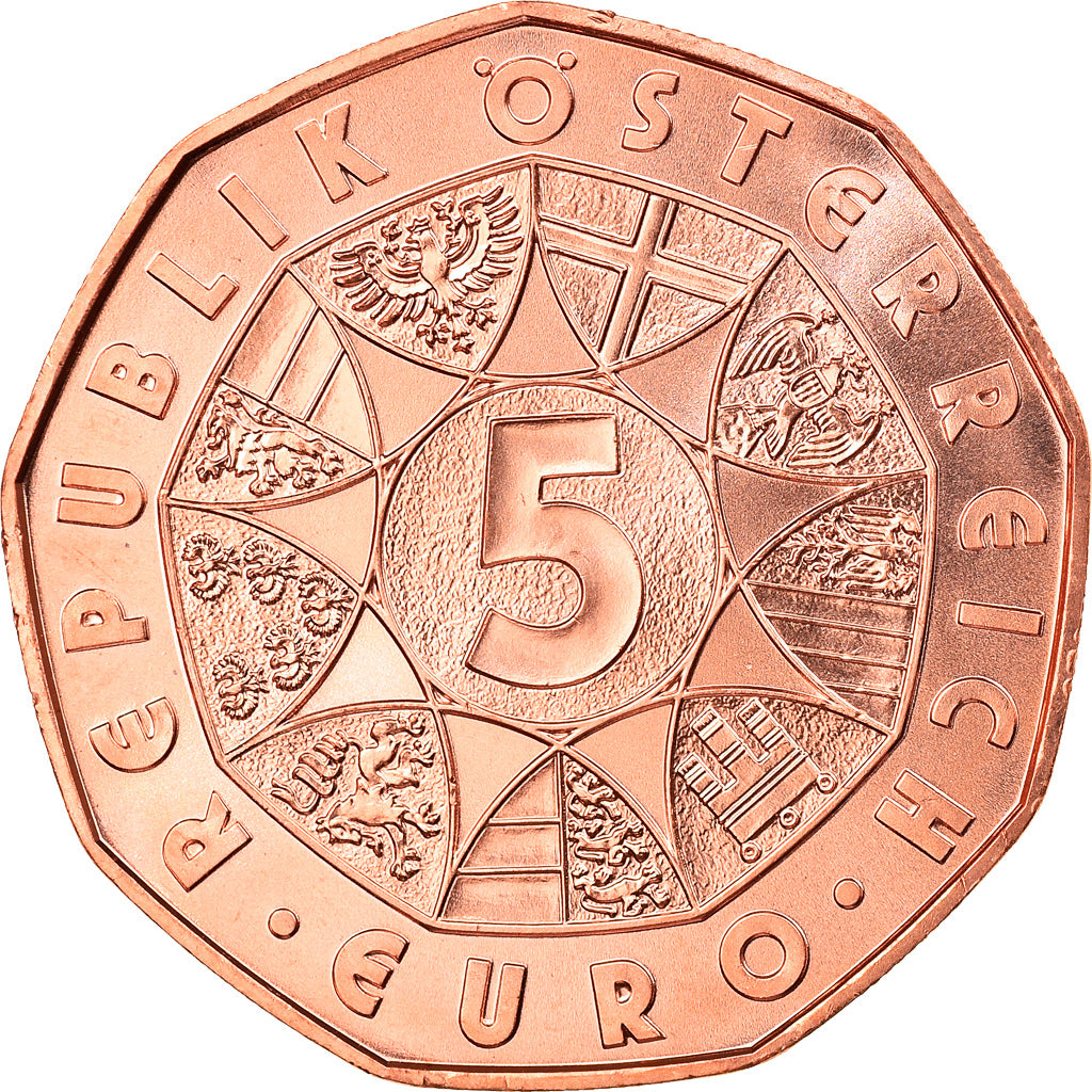 Austria, 5 Euro, New Year Coin 2018, 2018, Proof, MS(65-70), Copper