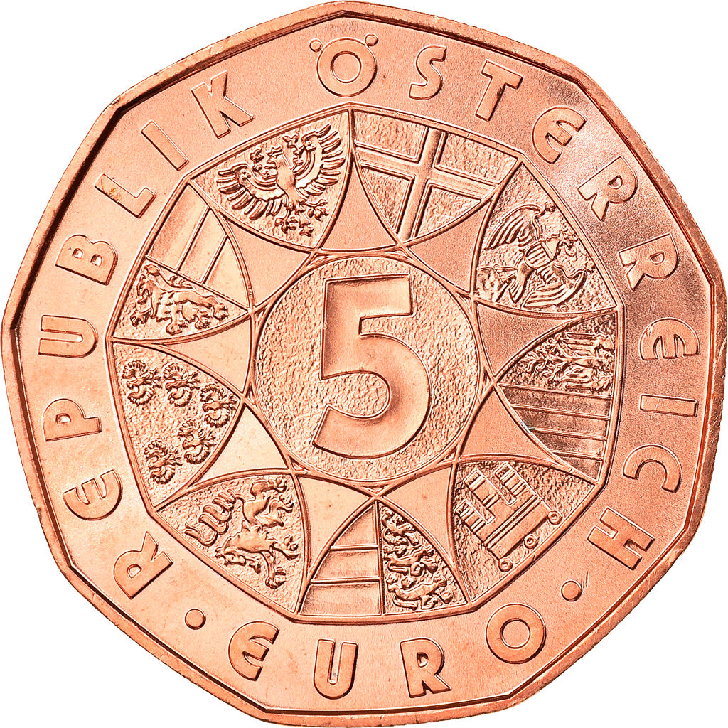 Austria, 5 Euro, New Year Coin 2018, 2018, Proof, MS(65-70), Copper