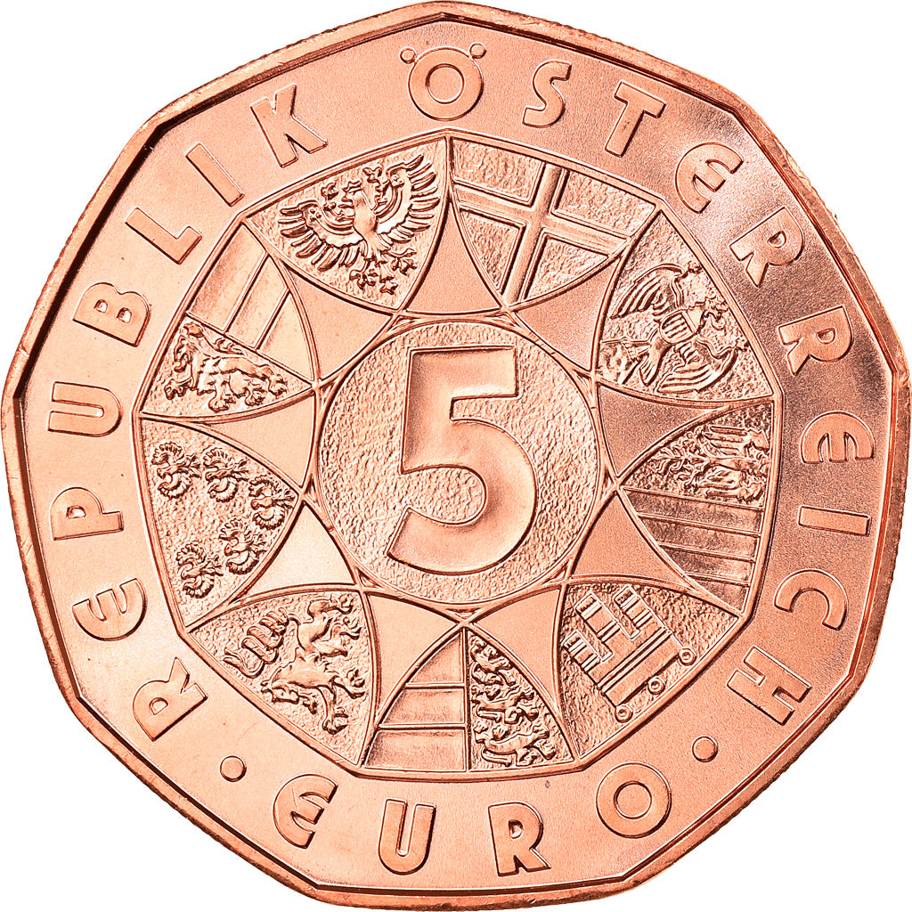 Austria, 5 Euro, New Year Coin 2018, 2018, Proof, MS(65-70), Copper