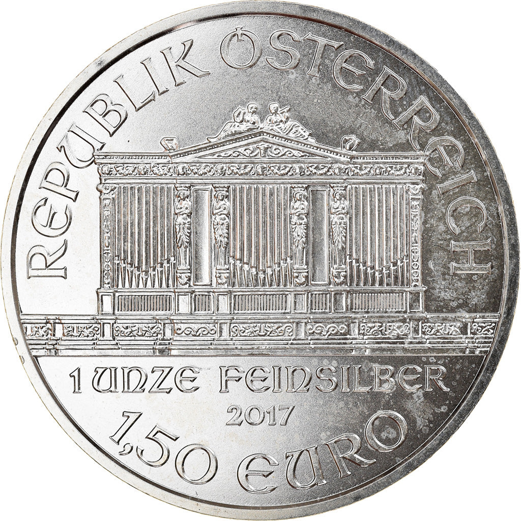 Austria, 1,5 Euro, Philharmonique, 2017, Proof, MS(65-70), 1 once, Silver