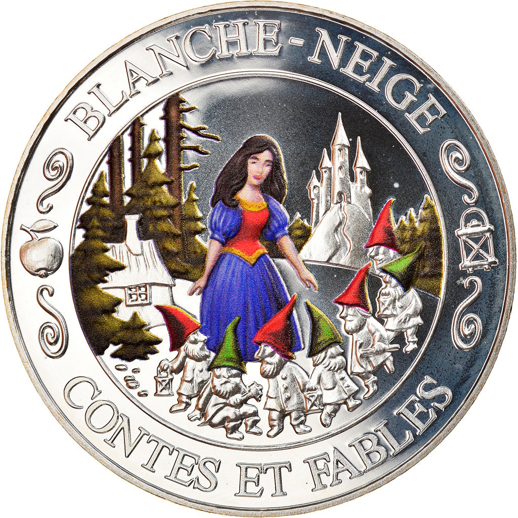 France, Medal, White Snow, Proof, MS(65-70), Silver