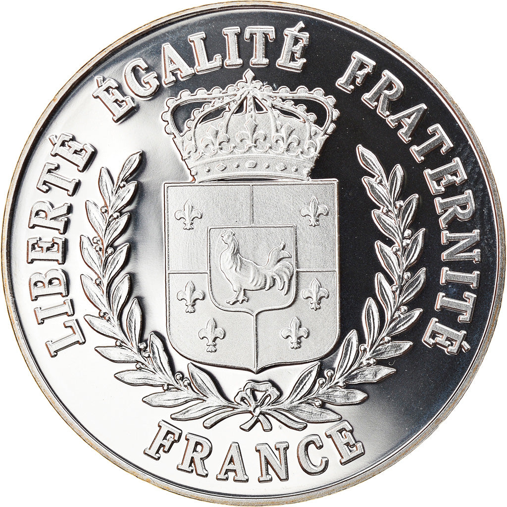 France, Medal, White Snow, Proof, MS(65-70), Silver