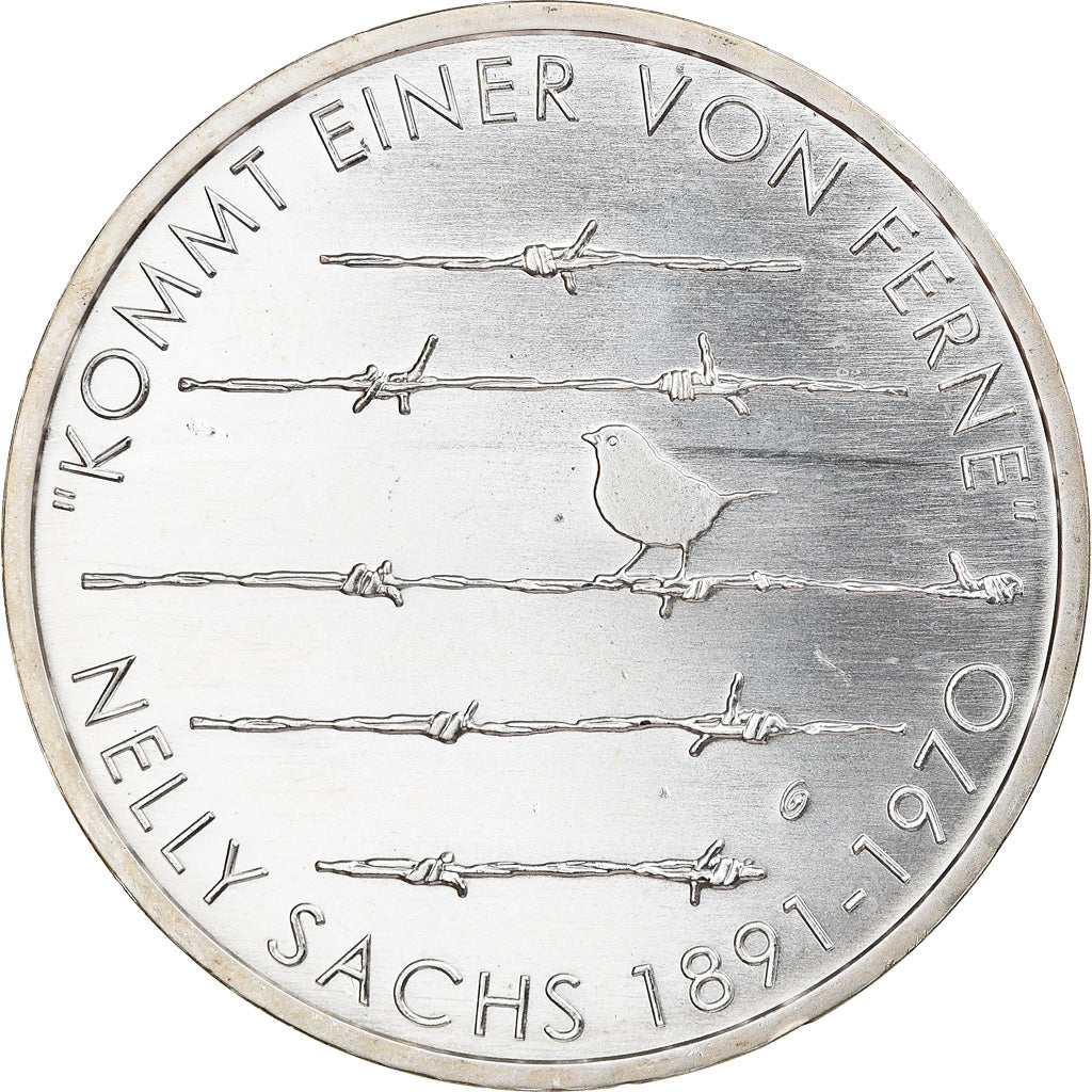 Alemania, 20 Euro, Nelly Sachs, 2016, Hambourg, Proof, FDC, Plata