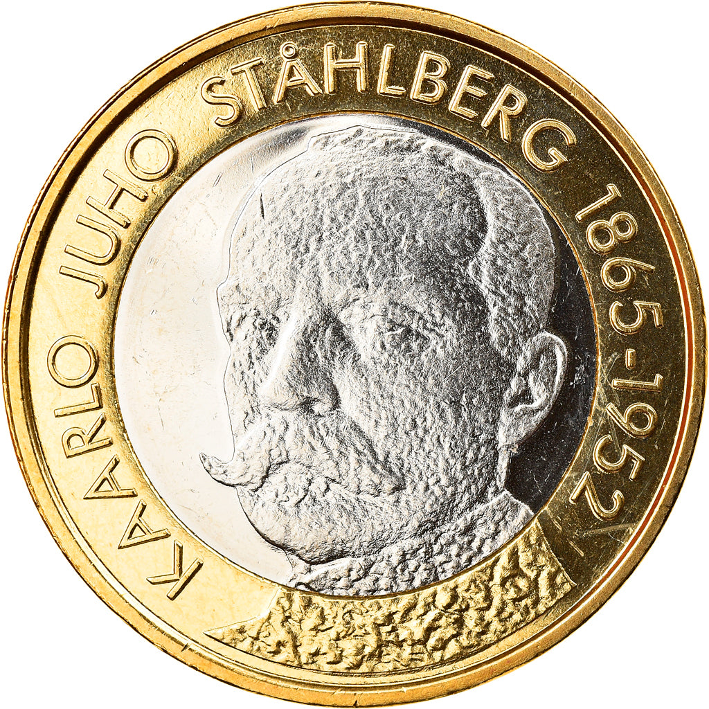 Finland, 5 Euro, Juho Ståhlberg, 2016, Proof, MS(65-70), Bi-Metallic