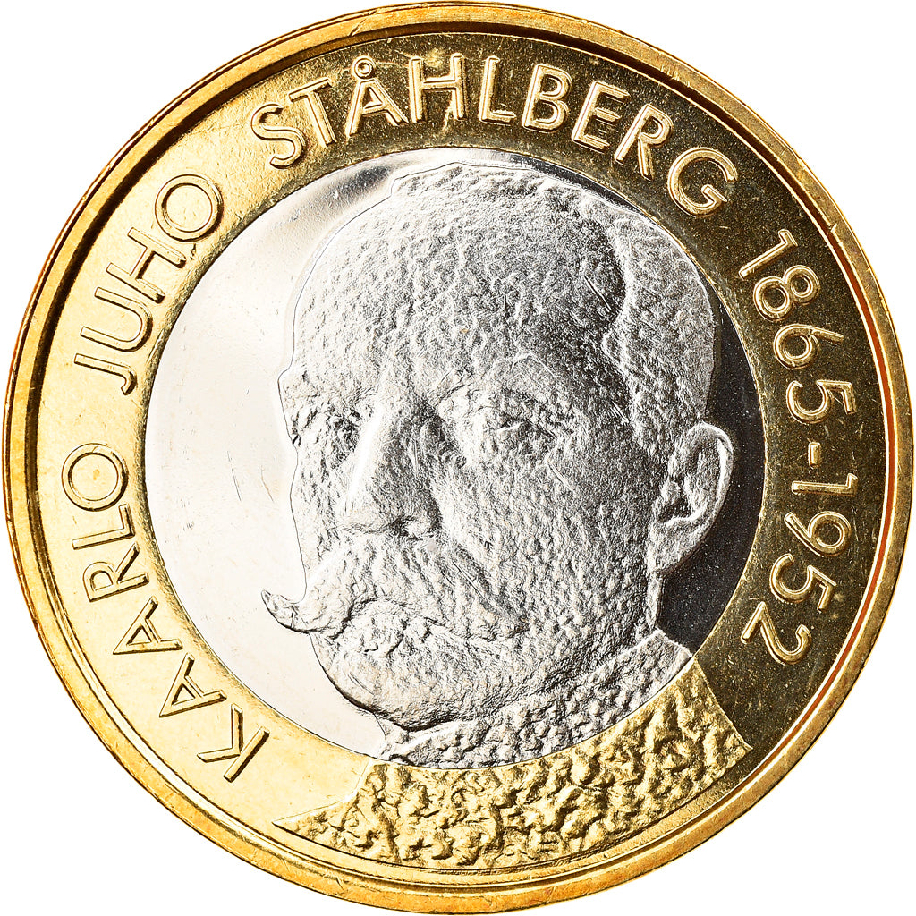 Finland, 5 Euro, Pehr Evind Svinhufvud, 2016, Proof, MS(65-70), Bi-Metallic
