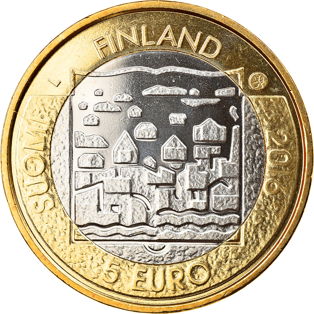 Finland, 5 Euro, Pehr Evind Svinhufvud, 2016, Proof, MS(65-70), Bi-Metallic