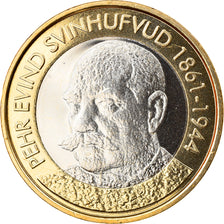 Finland, 5 Euro, Pehr Evind Svinhufvud, 2016, Proof, MS(65-70), Bi-Metallic