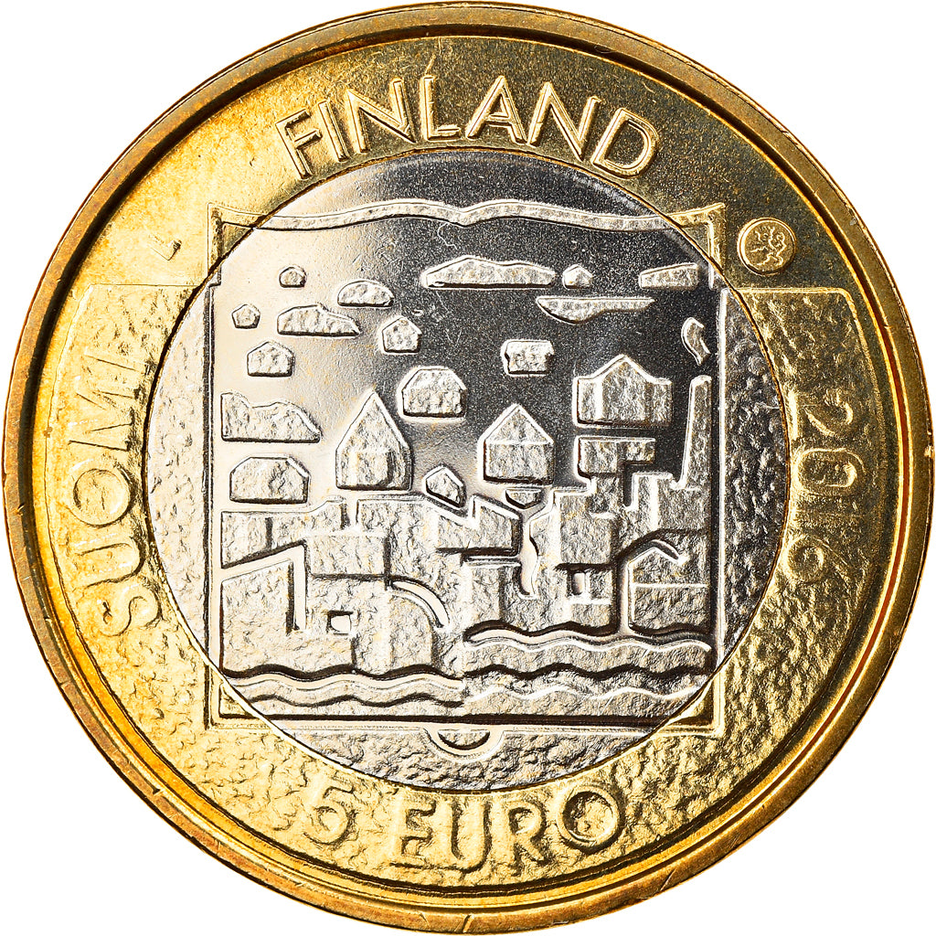 Finland, 5 Euro, Pehr Evind Svinhufvud, 2016, Proof, MS(65-70), Bi-Metallic
