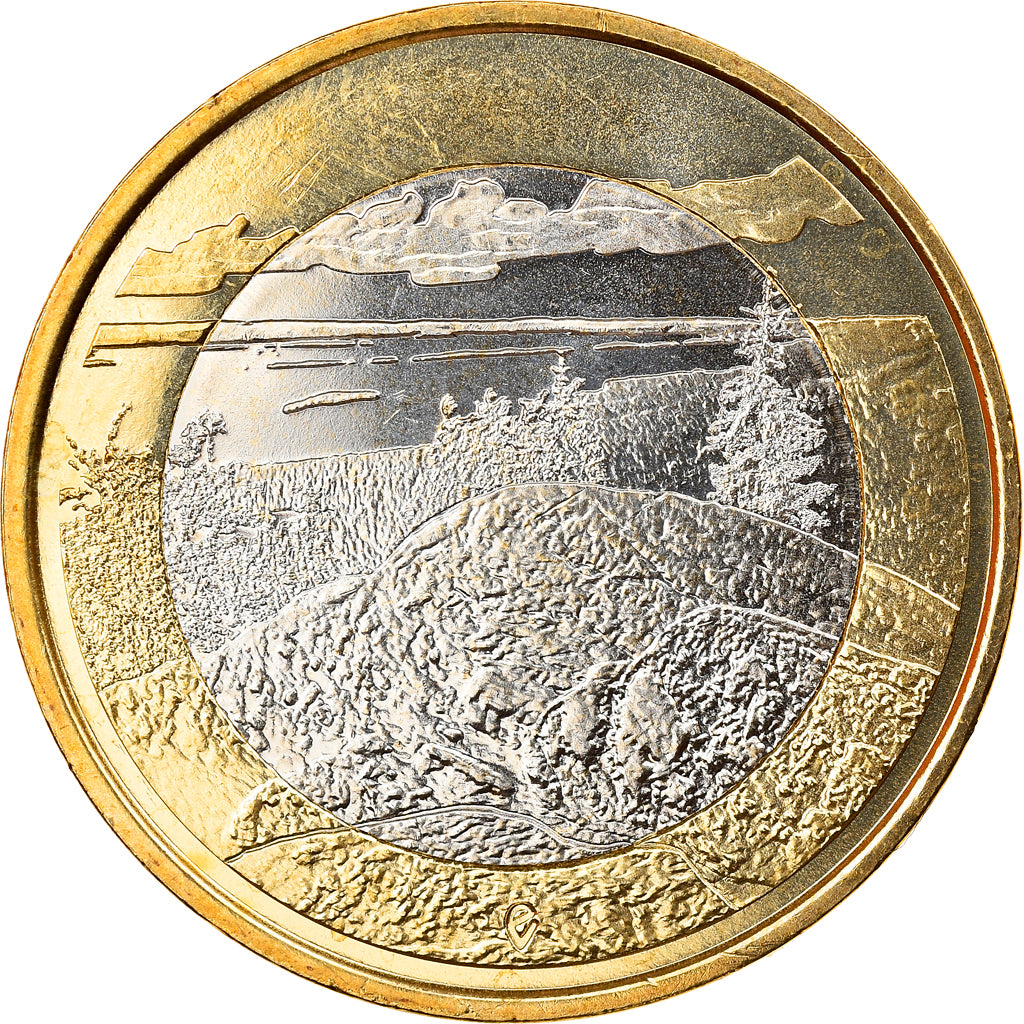 Finland, 5 Euro, The Archipelago Sea, 2018, Proof, MS(65-70), Bi-Metallic