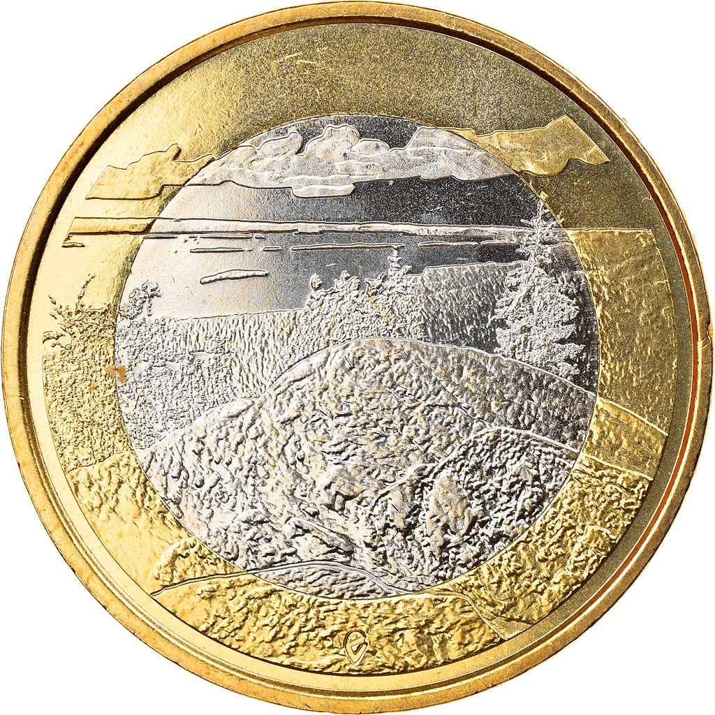 Finland, 5 Euro, The Archipelago Sea, 2018, Proof, MS(65-70), Bi-Metallic