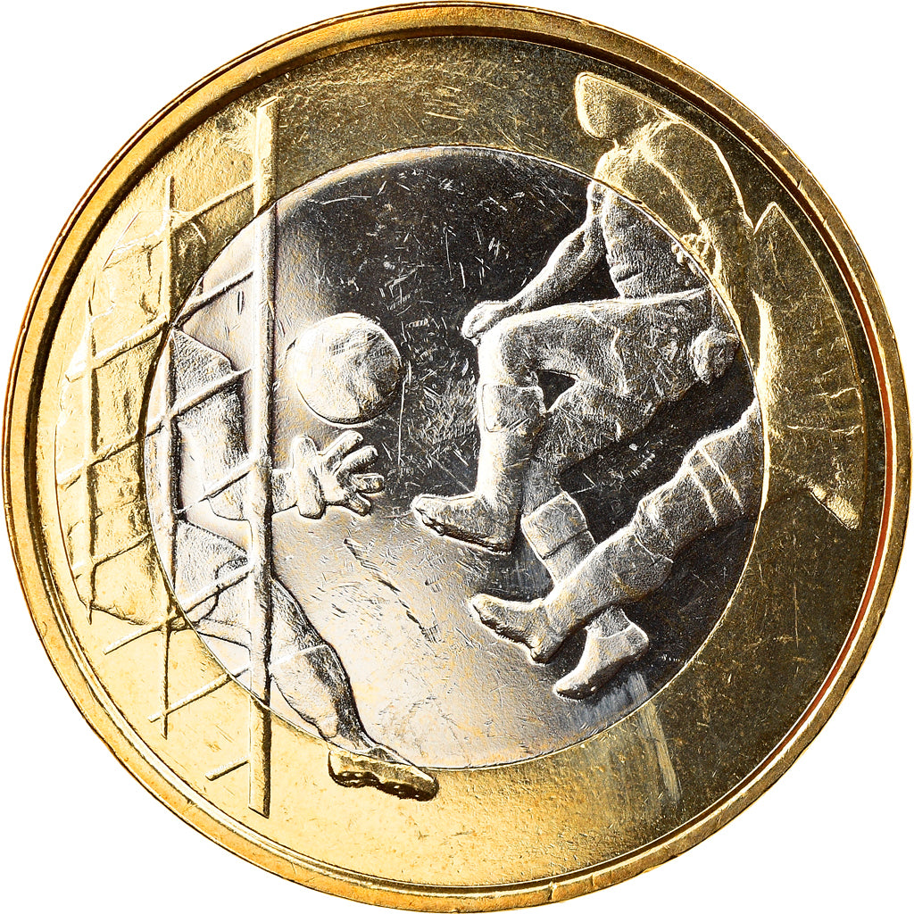 Finland, 5 Euro, Football, 2016, Proof, MS(65-70), Bi-Metallic