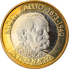 Finland, 5 Euro, Kyosti Kallio, 2016, Proof, MS(65-70), Bi-Metallic