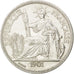 FRENCH INDO-CHINA, Piastre, 1901, Paris, KM #5a.1, EF(40-45), Silver, Lecompte..