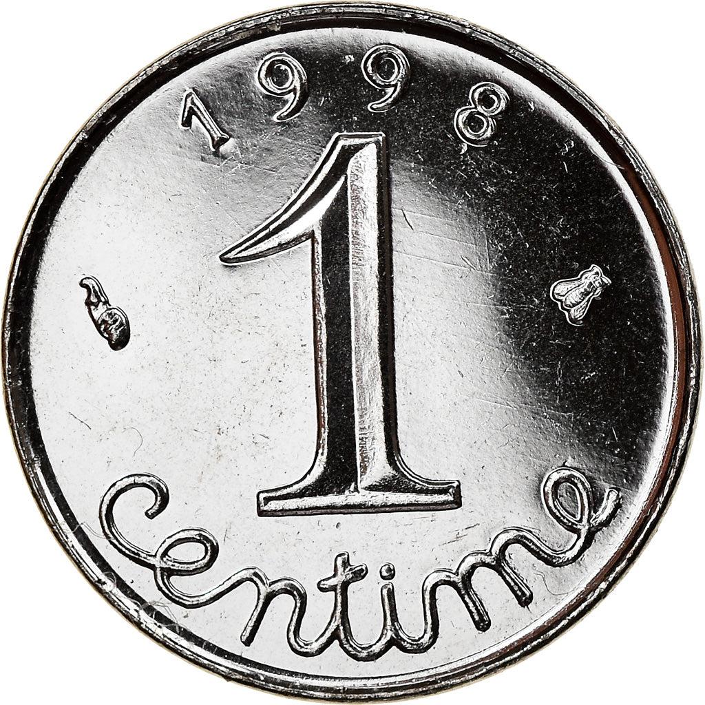 Coin, France, Épi, Centime, 1998, Paris, Proof, MS(65-70), Stainless Steel