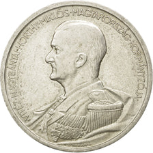 HUNGARY, 5 Pengo, 1939, Budapest, KM #517, AU(55-58), Silver, 36, 24.95