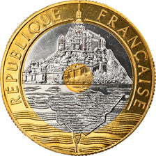 Coin, France, Mont Saint Michel, 20 Francs, 1998, Proof, MS(65-70)