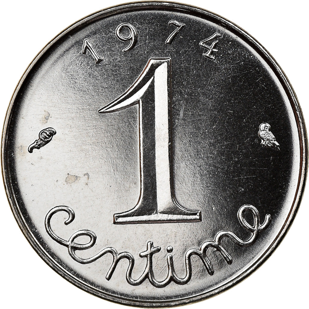Coin, France, Épi, Centime, 1974, Paris, FDC, MS(65-70), Stainless Steel