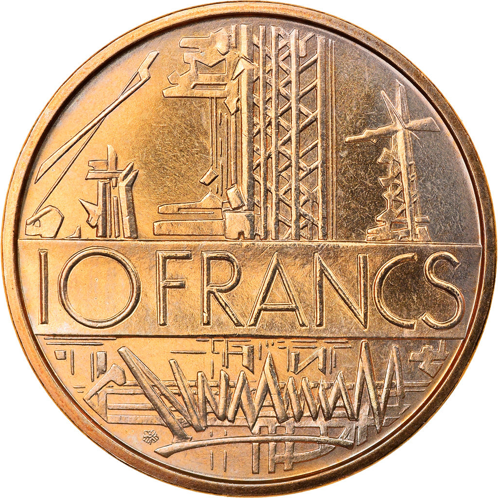 Coin, France, Mathieu, 10 Francs, 1974, FDC, MS(65-70), Nickel-brass, KM:940