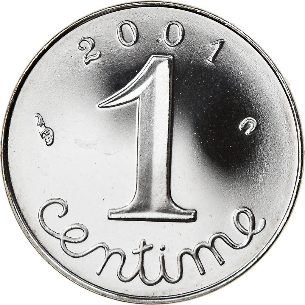 Coin, France, Épi, Centime, 2001, Paris, Proof, MS(65-70), Stainless Steel