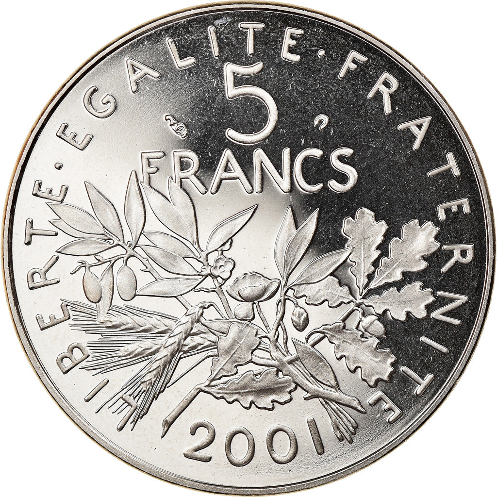 Monnaie, France, Semeuse, 5 Francs, 2001, Paris, Proof, FDC, Nickel Clad