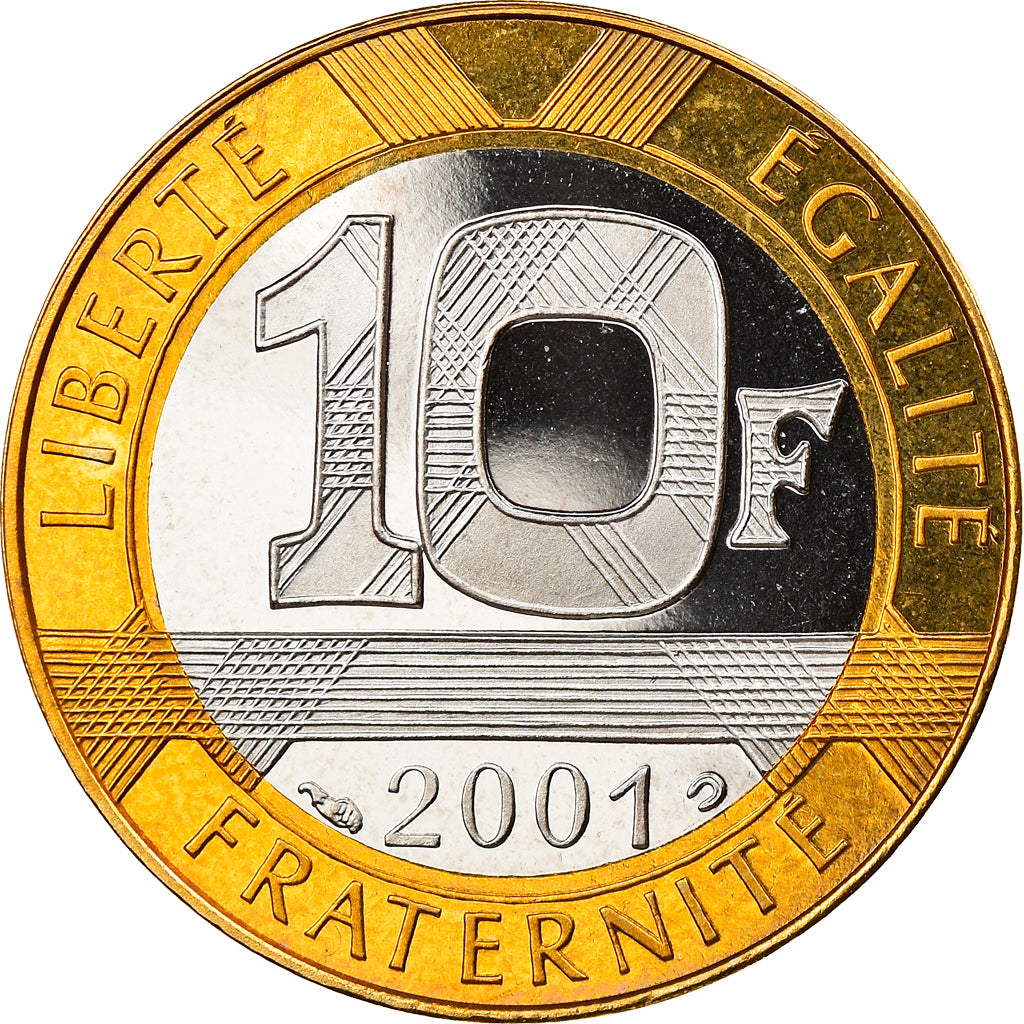 Coin, France, Génie, 10 Francs, 2001, Proof, MS(65-70), Aluminum-Bronze