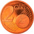 Moeda, França, 2 Euro Cent, 2001, Paris, Proof, MS(65-70), Aço Cromado a