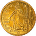 Moneta, Francja, 10 Euro Cent, 2001, Paris, Proof, MS(65-70), Mosiądz, KM:1285
