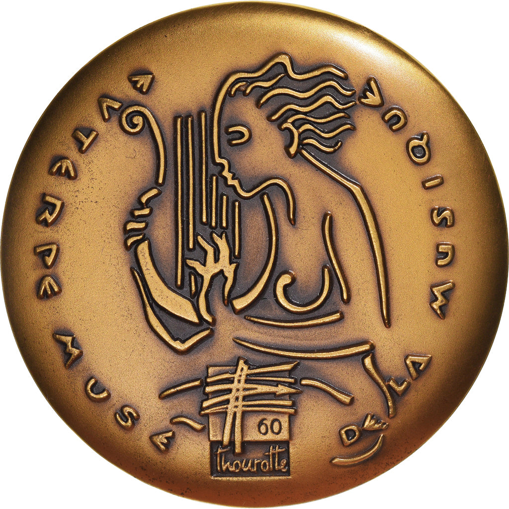 France, Medal, Musique, Ville de Thourotte, Oise, Pichard, MS(65-70), Bronze