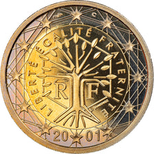 Coin, France, 2 Euro, 2001, Paris, Proof, MS(65-70), Bi-Metallic, KM:1289