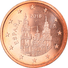 Spanien, 2 Euro Cent, 2018, STGL, Copper Plated Steel