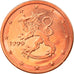 Finland, 2 Euro Cent, 1999, Vantaa, MS(65-70), Copper Plated Steel, KM:99