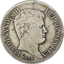 ITALIAN STATES, 20 Grana, 1836, KM #307, VF(30-35), Silver, 21.5, 27.57