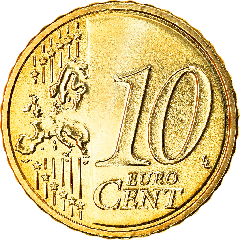 Luxembourg, 10 Euro Cent, 2019, Henri I, MS(64), Nordic gold
