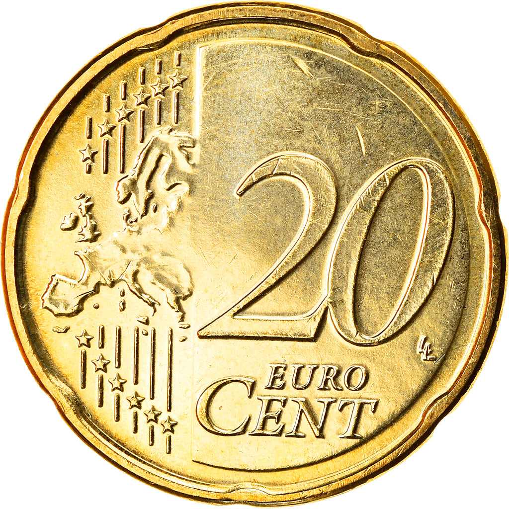 Luxemburgo, 20 Euro Cent, 2019, Henri I, MS(64), Nordic gold