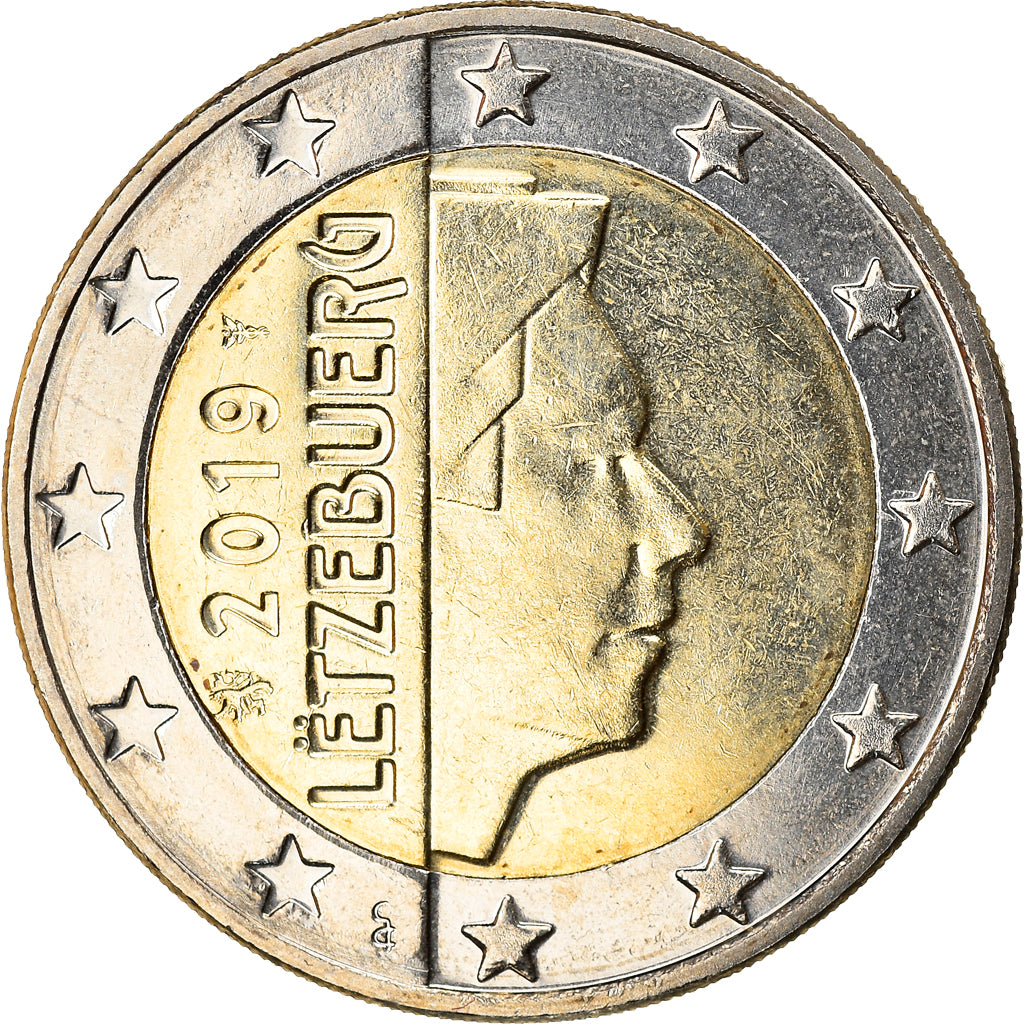 Luxembourg, 2 Euro, 2019, MS(64), Bi-Metallic