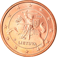 Litwa, 1 Centime, 2015, MS(64), Miedź platerowana stalą
